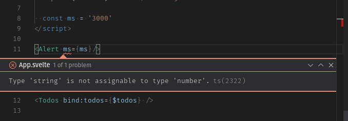 type checking in vs code - App object has been given an unknown property target